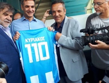 ΔΕΘ: Και το περίπτερο του Ηρακλή επισκέφθηκε ο Μητσοτάκης (φώτο)